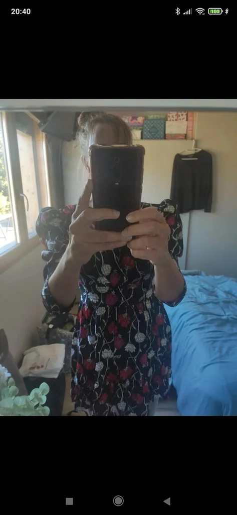 Vestido floral com ombros descobertos Sfera Collection M – photo 3